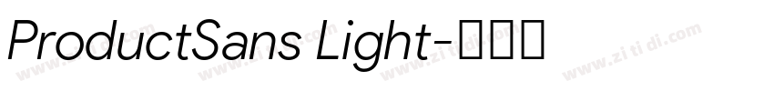 ProductSans Light字体转换